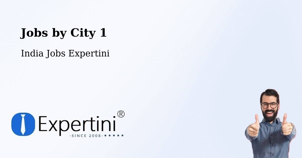 City Jobs in India - Expertini